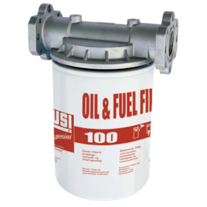 Piusi 100 fuel filter for diesel and oil 100 lpm 1 inch BSP(F) 10 micron 12 bar (174 psi)