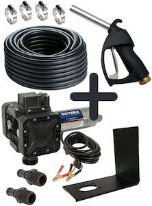 Sotera 12v Hytrel diaphragm pump kit for oil and diesel with 6 m x 25 mm (1 inch&hellip;