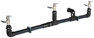T Rex: Ketta KJR-B water truck spray bar kit with 3 x GT40 Deflector nozzles 2.2 m boom width