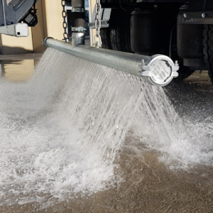 T-Rex 2.4 m water truck dribble bar kit with 80 mm (3 inch) galvanised steel pipe