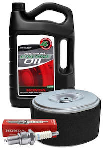 Honda service kit for GX120 engines, includes 1 litre Honda engine oil, spark pl&hellip;