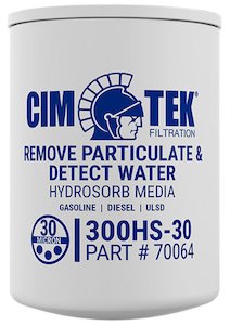 Fuel Grease Oil: Cim-Tek 70064 300HS-30 30 micron Hydrosorb fuel dispenser filter element