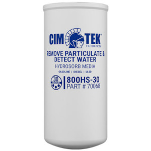 Fuel Grease Oil: Cim-Tek 70068 800HS-30 30 micron Hydrosorb diesel fuel dispenser filter