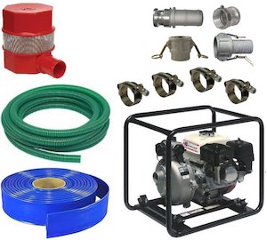 Honda Powered SCH-5080HX 2 inch BSP(M) twin impeller pump and 100 m hose kit Hon&hellip;