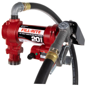 Fill Rite FR4210HE 12v petrol and diesel fuel pump with 3.6 m hose and manual no&hellip;