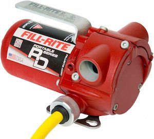 Fill Rite 12v Pumps: Fill Rite RD812NN 12v pump for petrol and diesel 3/4 inch NPT(F) ports 3 m power cable 30 lpm