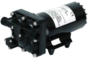 Shurflo 12v Pumps: Shurflo 12v diaphragm pump 5059-1311-D011 M1/2 inch ports 20 lpm 4.1 bar (60 psi)