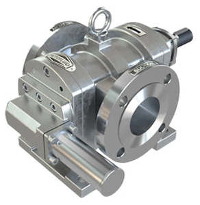 Rotofluid Bare Shaft Gear Pumps: RotoFluid FTMS stainless steel rotary twin gear pump rated @ 1440 rpm 200ºc max fluid temperature 10 bar (145 psi) max