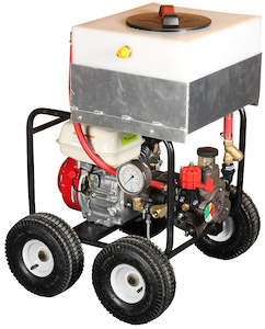 Diaphragm Pumps: Ketta HTP420 Honda Powered hydrostatic pipe test pump with AR303 diaphragm pump 30 lpm 40 bar (580 psi)