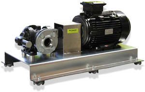 Electric Gear Pumps: RotoFluid FTRB series heavy duty cast iron electric gear pump rated @ 960 rpm 10 bar (145 psi)