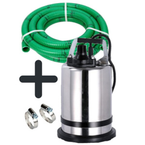 Ketta SR400 Puddle Sucker submersible pump with 10 m x 50 mm (2 inch) green SD h&hellip;