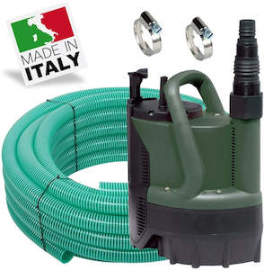 DAB Verty Nova 400M submersible puddle pump with 10 m hose kit and enclosed floa&hellip;