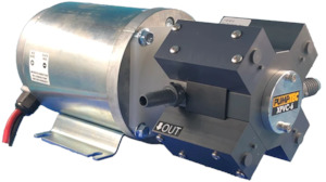 Soft Wash Pumps: PumpTec XPVC 12v soft-wash pump for Sodium Hypochlorite etc 1/2 inch NPT(F) ports 20 lpm 6.9 bar (100 psi)