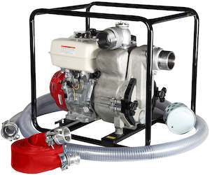 Honda Powered SWT-100HX 4 inch BSP(M) full trash pump and hose kit Honda GX340 9&hellip;