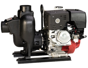 Banjo Cast Iron Pumps Engine Driven: Banjo 3 inch NPT(F) cast iron wet seal pump Honda GX390 11 hp (electric start) 1300 lpm 43 m head