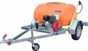 Diesel Water Blasters 1: Ketta TW4000 trailer water blaster Kohler KD440 10.9 hp diesel (electric start) with 30 m hose and reel 200 bar (3000 psi) 18 lpm