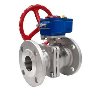 Plumbing: Ketta BLSF ball valve gearbox type 316 stainless steel ANSI 150 flanged 20 bar (290 psi) -20°C to 180°C - all sizes
