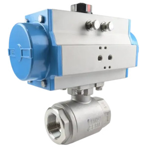 Plumbing: Ketta BLSHPDA series high pressure ball valve air operated pneumatic (double acting) 200 bar (3000 psi) - all sizes