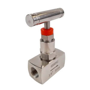 Plumbing: Ketta NVS series stainless steel needle valve with T bar handle and 5 mm bore -20°C to 230°C 408 bar (6000 psi) - all sizes