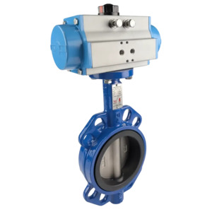 Plumbing: Ketta BFDDA series pneumatic air operated ductile iron butterfly valve (double acting) 16 bar (232 psi) EPDM seals - all sizes