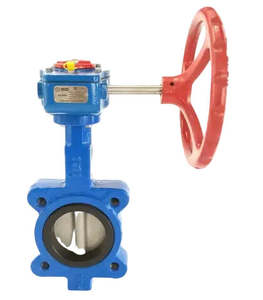 Plumbing: Ketta BFL butterfly valve lugged ductile iron (with hand wheel and gearbox) -20°C to 90°C (40°C potable) 16 bar (232 psi) - all sizes