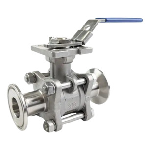 Plumbing: Ketta BLST manual ball valve 316 stainless steel Tri-clover -20°C to 180°C 63 bar (914 psi) - all sizes