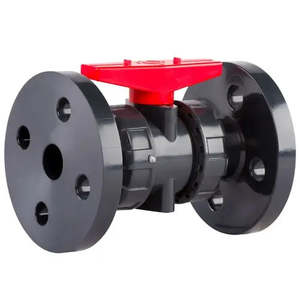 Ketta BLPF manual ball valve flanged UV stabilised PVC 10 bar (145 psi) - all sizes