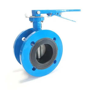 Ketta BFDD series butterfly valve with manual lever ductile iron double flanged &hellip;