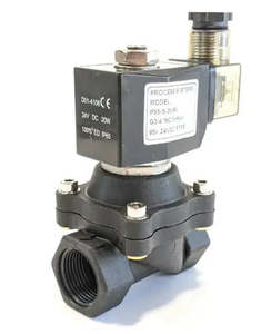 Plumbing: Ketta P55 series Nylon solenoid valve general purpose (normally closed) zero differential 0 to 6 bar - all sizes