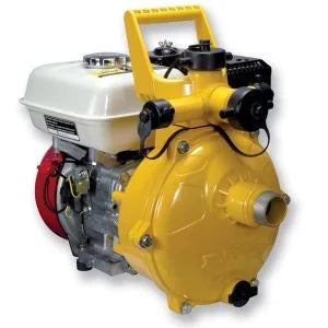Pumps: Davey FireFighter 5165H series yellow single impeller pump Honda GX200 5.5 hp 500 lpm 60 m head
