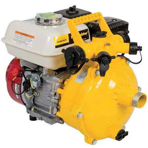 Pumps: Davey FireFighter 5155H series yellow single impeller pump Honda GX160 4.8 hp 500 lpm 60 m head