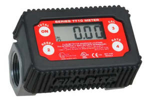 Plumbing Equipment Nz: Fill Rite TT10ANC digital flow meter 1 inch NPT(F) for diesel petrol and water etc 8 to 132 lpm