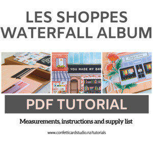 Products: Les Shoppes Hidden Waterfall Album - Confetti Card Studio