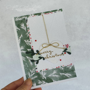 Products: Off Centre Heart of Christmas Card - Confetti Card Studio