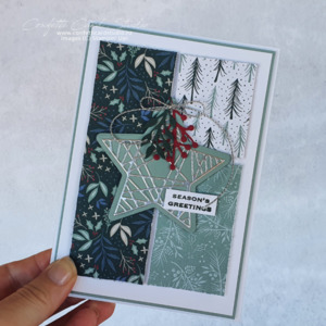 Products: Festive Star Christmas Card - Confetti Card Studio