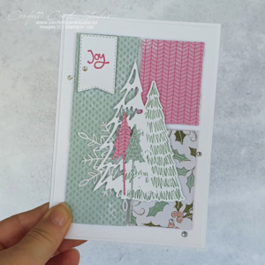 Joyful Whimsy Christmas Trees Card - Confetti Card Studio