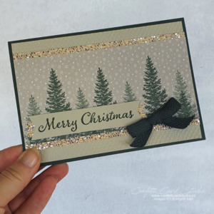 Products: Sparkly Evergreen Christmas Card - Confetti Card Studio