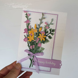 Quiet Meadow Wild Flowers Birthday Card - Confetti Card Studio