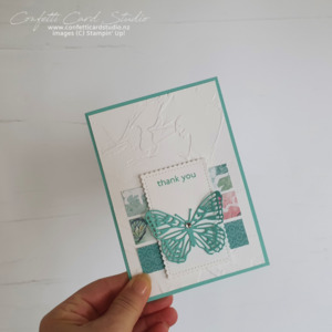 Bijou Thank You Handmade Card - Confetti Card Studio