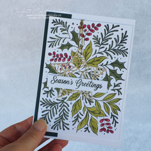 Products: Festive Foliage Christmas Card - Confetti Card Studio