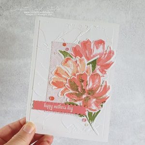 Products: Mothers Day Flamingo Flowers Card - Confetti Card Studio