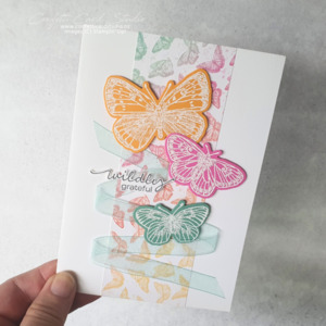 Products: Butterfly Handmade Thank You Card - Confetti Card Studio