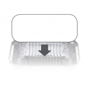 Foil Containers With Lids: 7419LB - Ovenable Container Board Lid