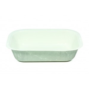 Dualpak Meal Trays: DP6060-001 - Dualpak Deep Oblong, Vine