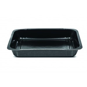 Dualpak Meal Trays: DP6100-007 - Dualpak Large Oblong, Black