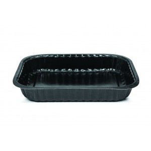 Dualpak Meal Trays: DP6111-007 - Dualpak Bulk Catering Oblong, Black