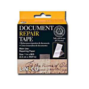 Tape: Lineco Document Repair Tape - strong mending tissue, repairing tears