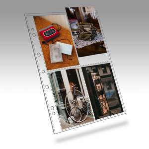 Polypropylene Enclosures Pages: Polypropylene Page 4 Pocket 4x6"-102mmx152mm