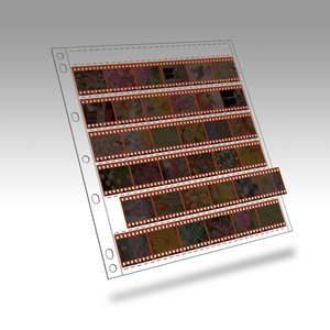 End Of Roll Sale: Polyethylene 35mm Negative Page 6 Strips - 17 Pack