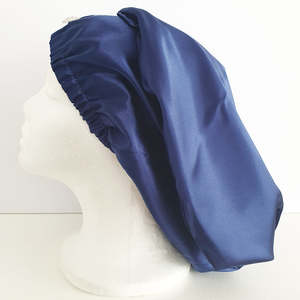 Pampercaps: NightCap for long hair - Navy/Mint